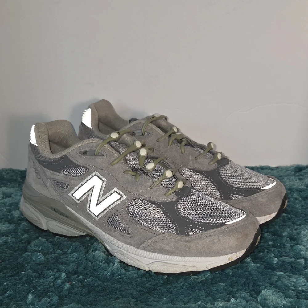 New Balance 990 Womens Gray and White Athletic Shoes Size 9.5 - Picture 4 of 11